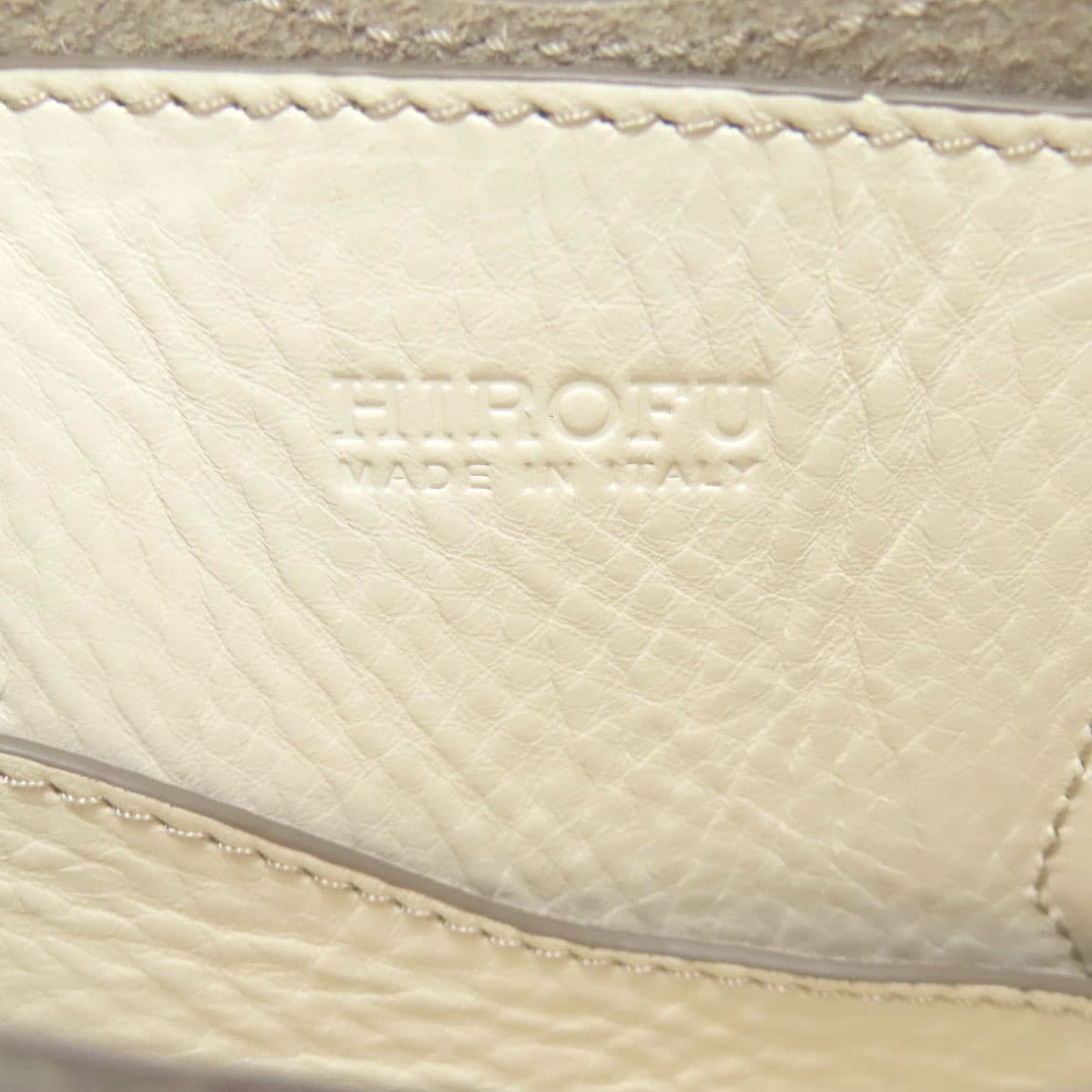 Hirofu Simple Design Handbag Leather Ladies [Used] [HIROFU] 6