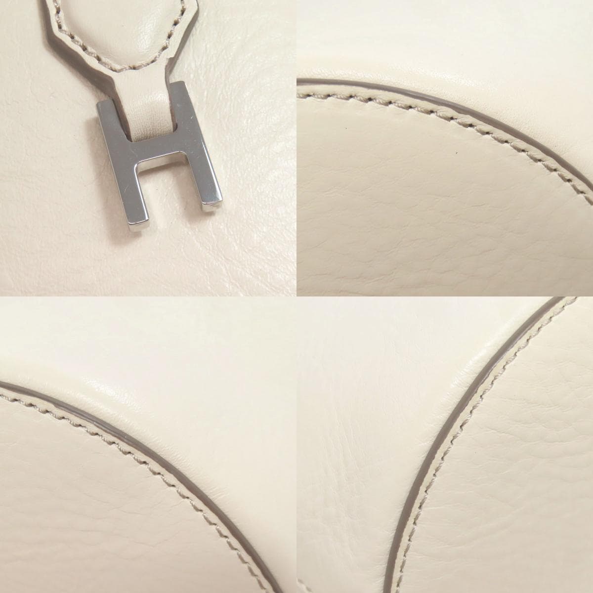 Hirofu Simple Design Handbag Leather Ladies [Used] [HIROFU] 9