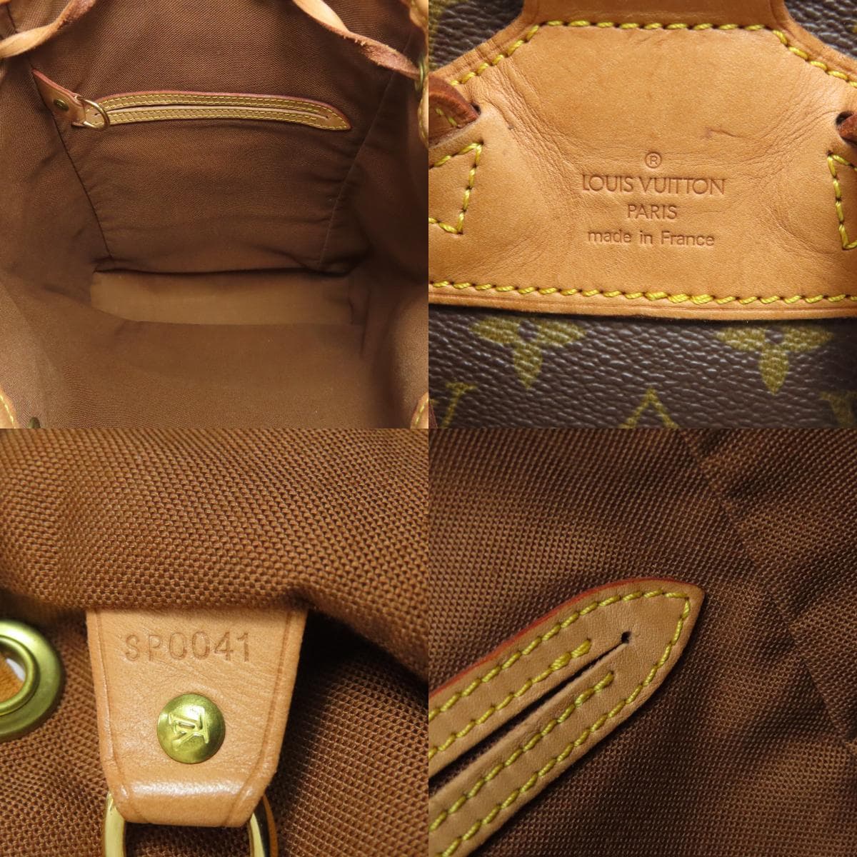 Louis Vuitton M51136 Montsouris Medium Backpack Daypack Monogram Canvas for Women [Used] [LOUIS VUITTON] M51136 5