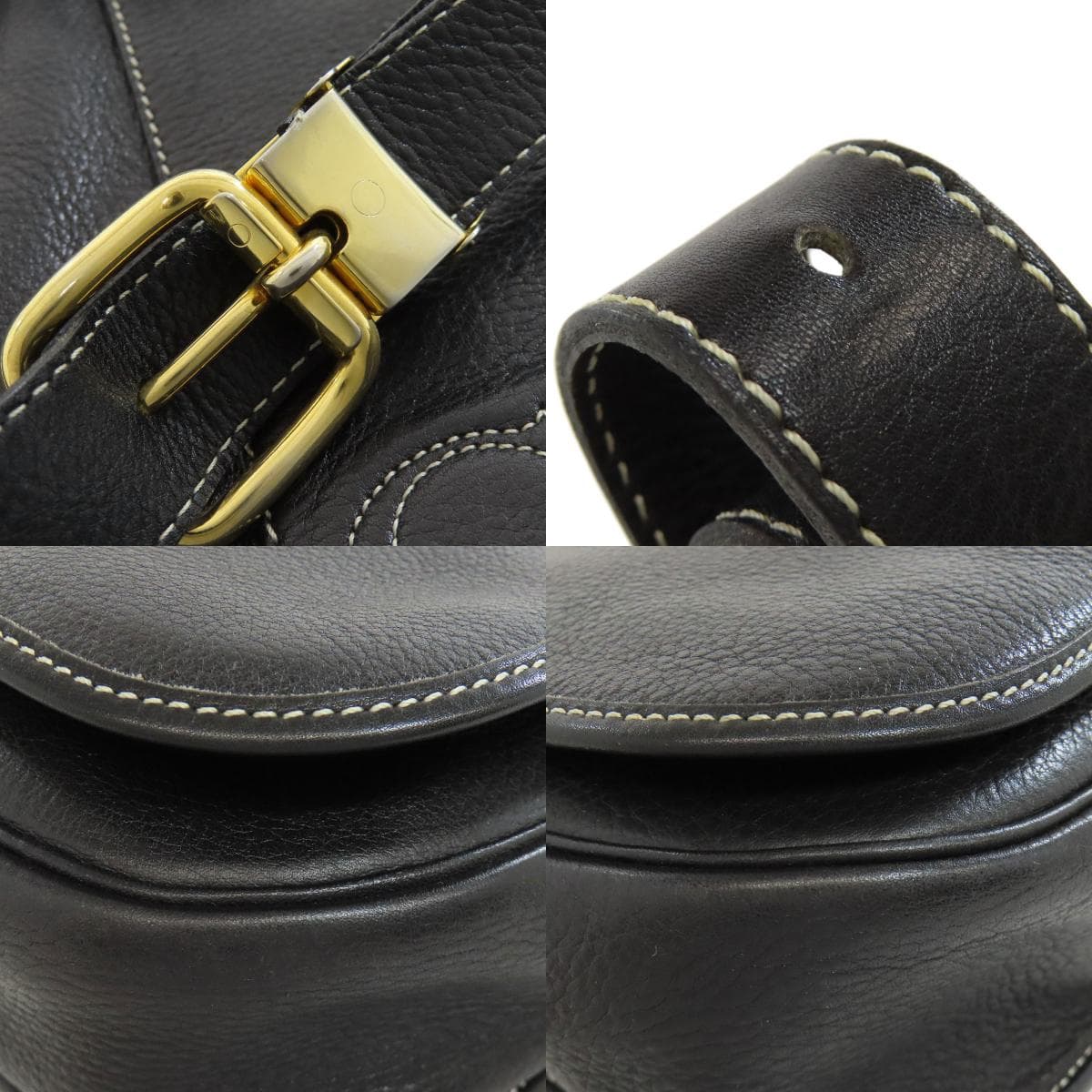 Christian Dior Logo Shoulder Bag Leather Women's [Used] [CHRISTIAN DIOR] 9