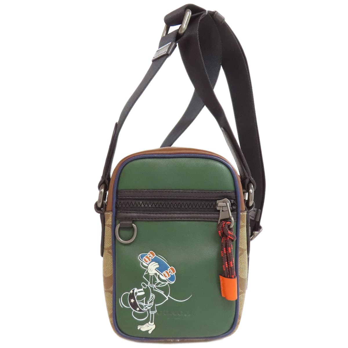 Coach C0821 Mickey Collaboration Shoulder Bag Leather/PVC for Women [Used] [COACH] C0821