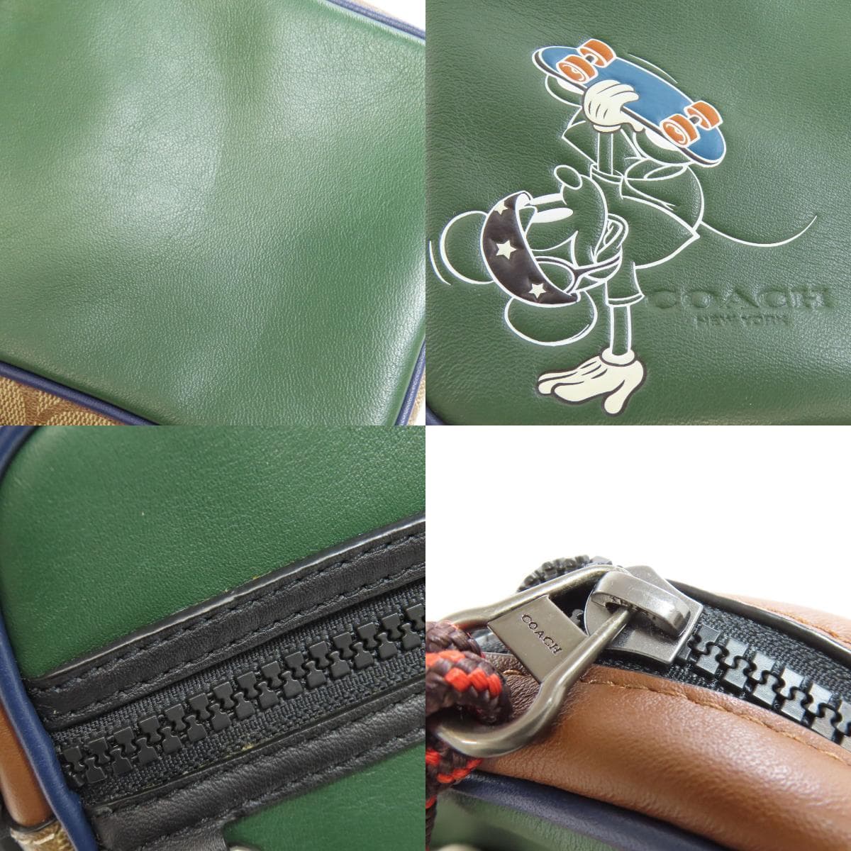 Coach C0821 Mickey Collaboration Shoulder Bag Leather/PVC for Women [Used] [COACH] C0821 9