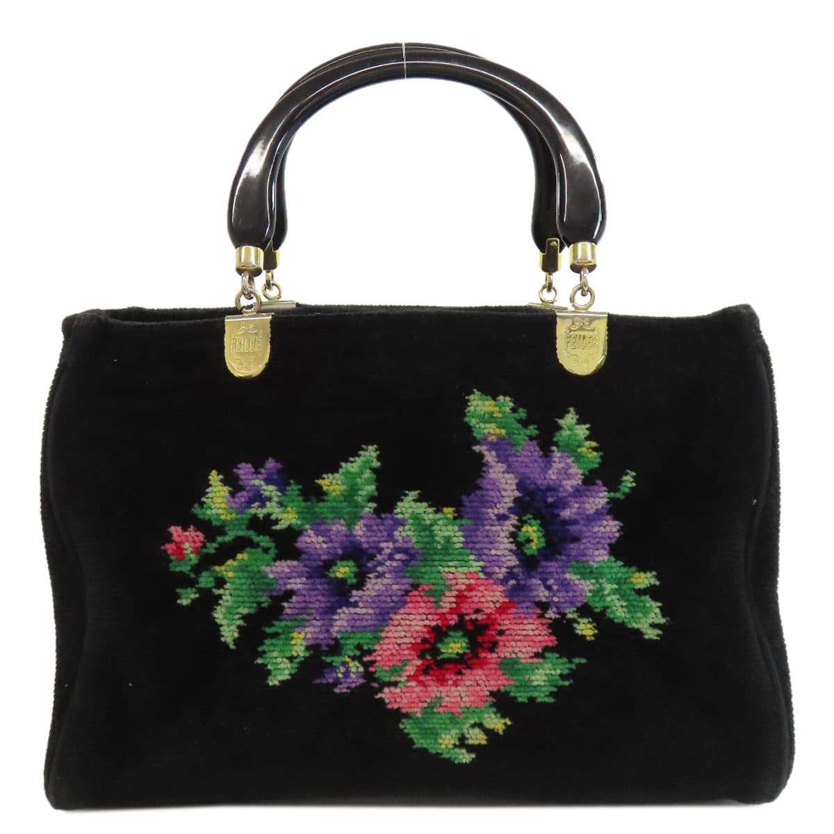 Feiler flower motif handbag pile for ladies [Used] [FEILER]