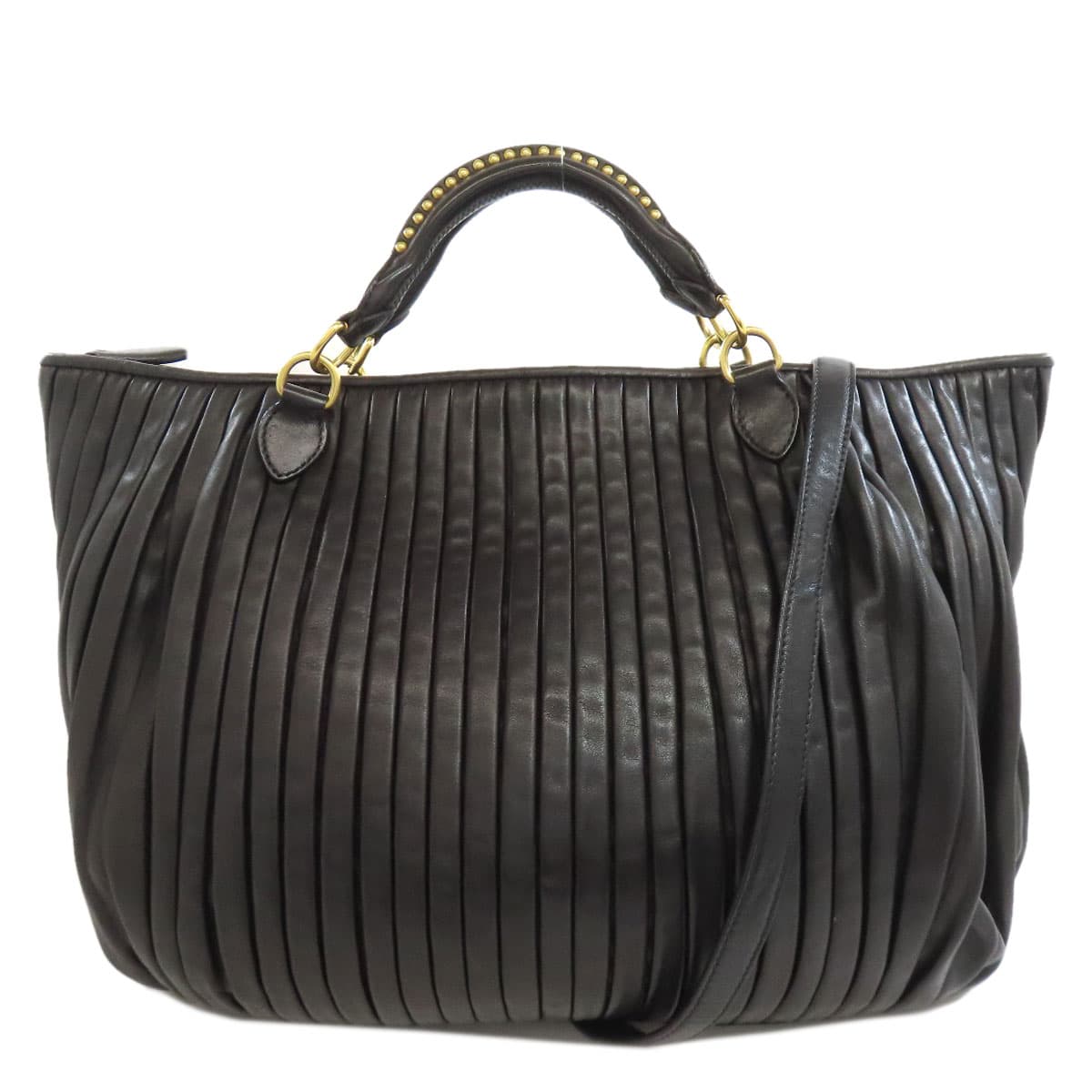 Miu Miu 2WAY Handbag Calf Leather Ladies [Used] [MIUMIU]