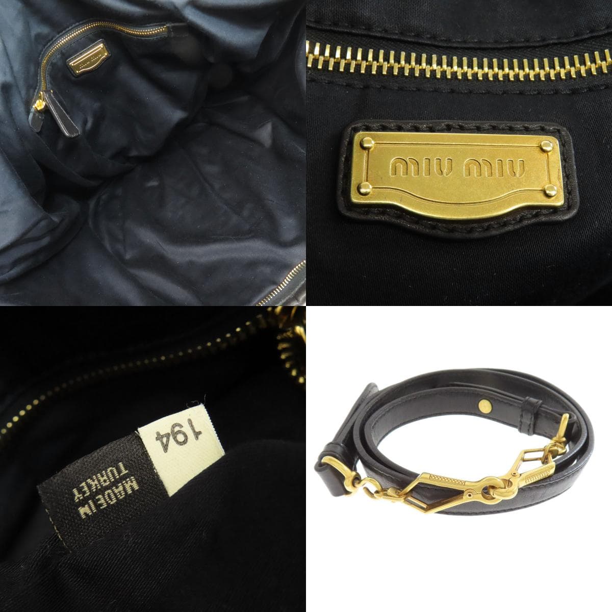 Miu Miu 2WAY Handbag Calf Leather Ladies [Used] [MIUMIU] 5