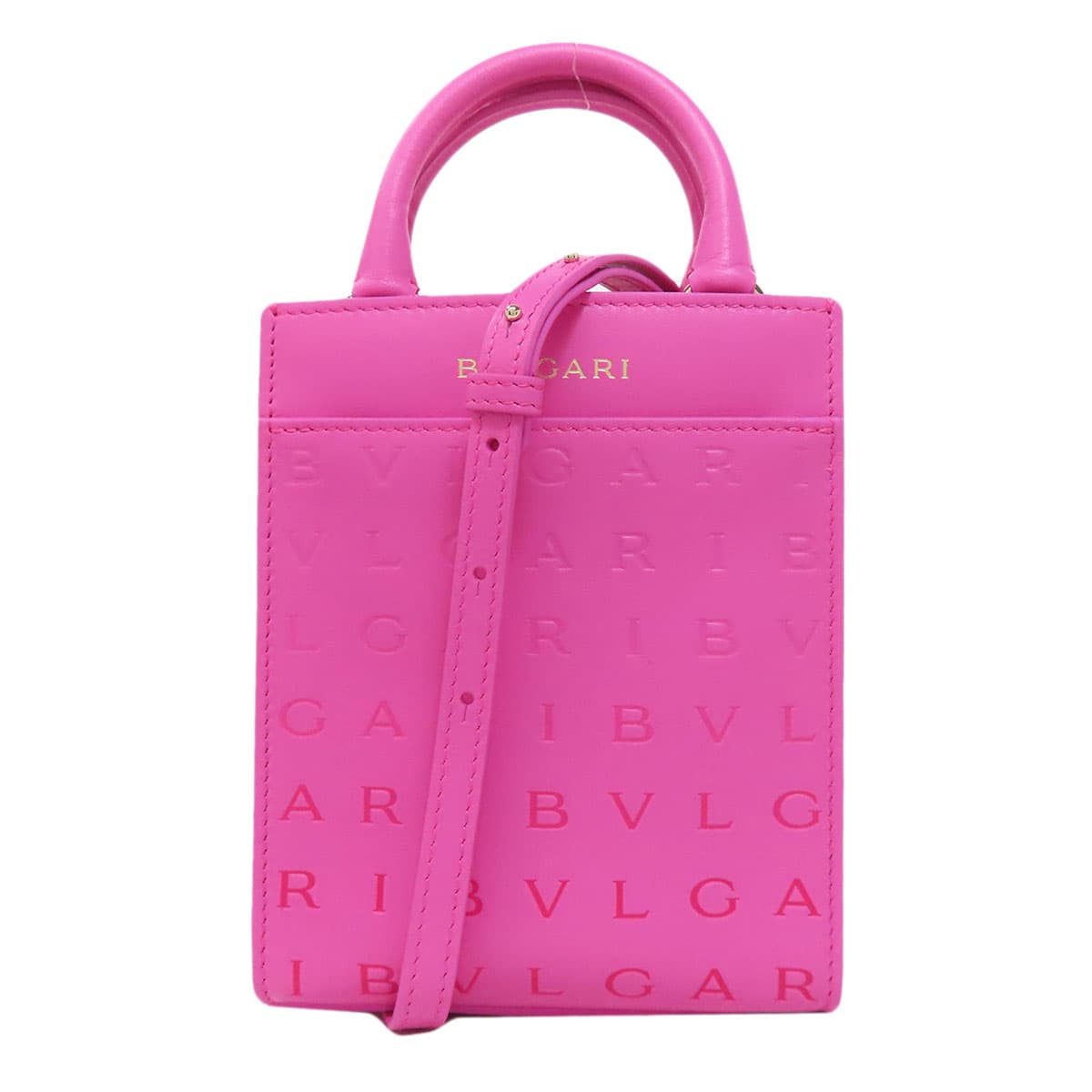 Bulgari Infinitum 2WAY Handbag Calf Leather Ladies [Used] [BVLGARI]