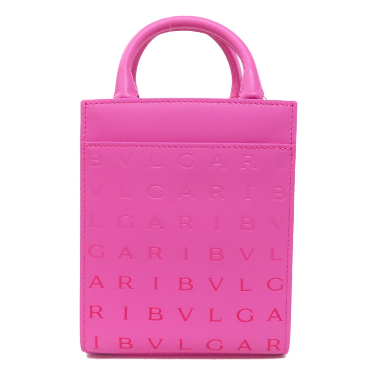 Bulgari Infinitum 2WAY Handbag Calf Leather Ladies [Used] [BVLGARI] 2