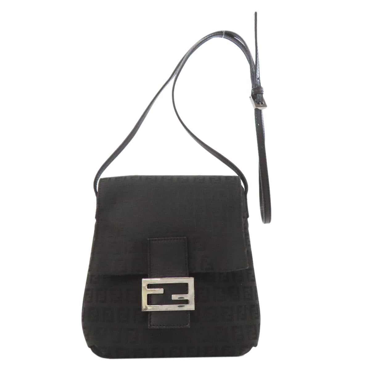 Fendi Zucchino Pattern Shoulder Bag Canvas Ladies [Used] [FENDI]