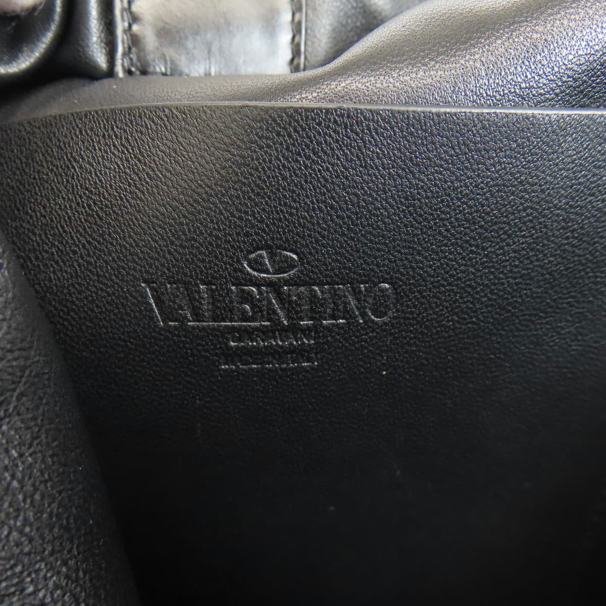 Valentino Logo Tote Bag Calf Ladies [Used] [VALENTINO] 6