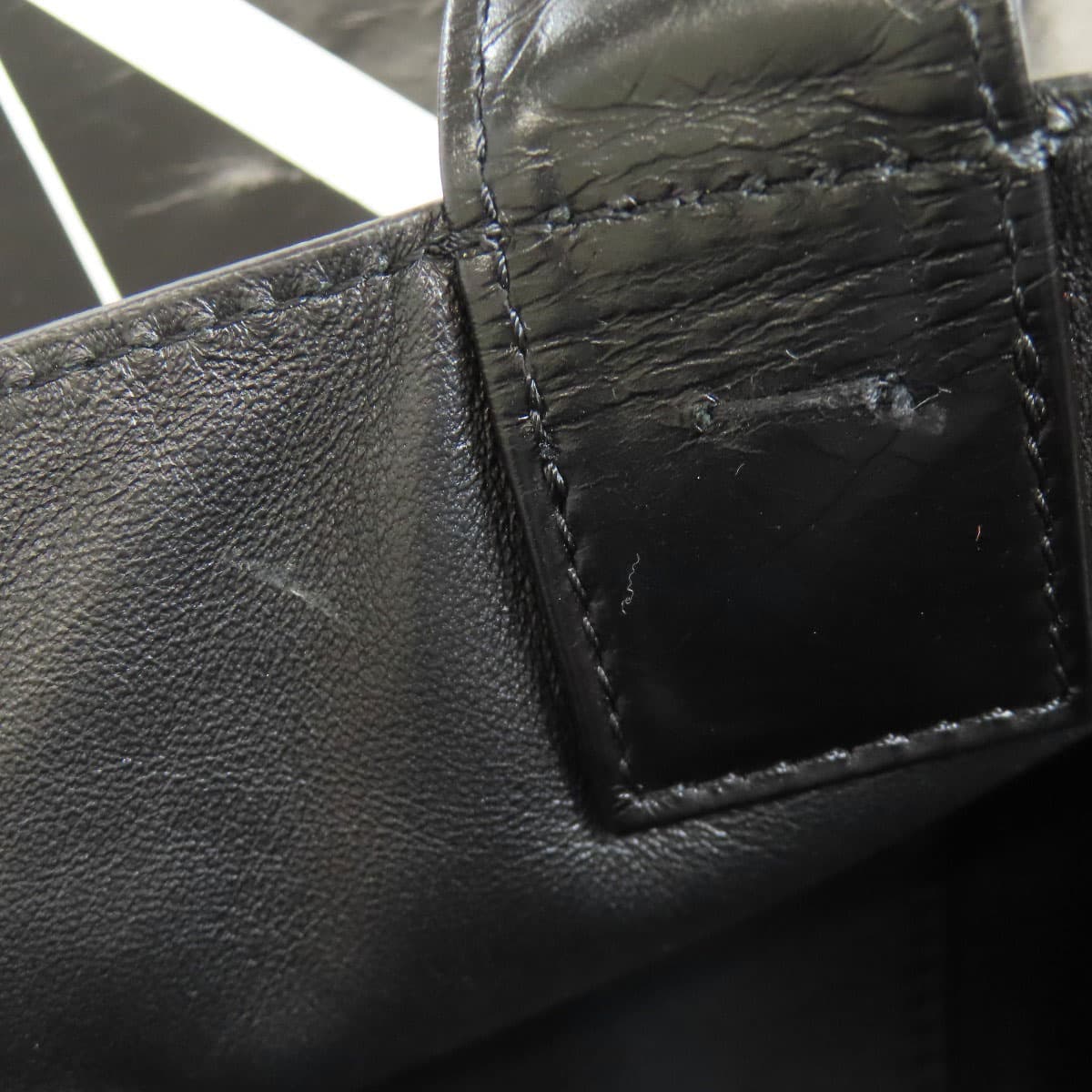 Valentino Logo Tote Bag Calf Ladies [Used] [VALENTINO] 7