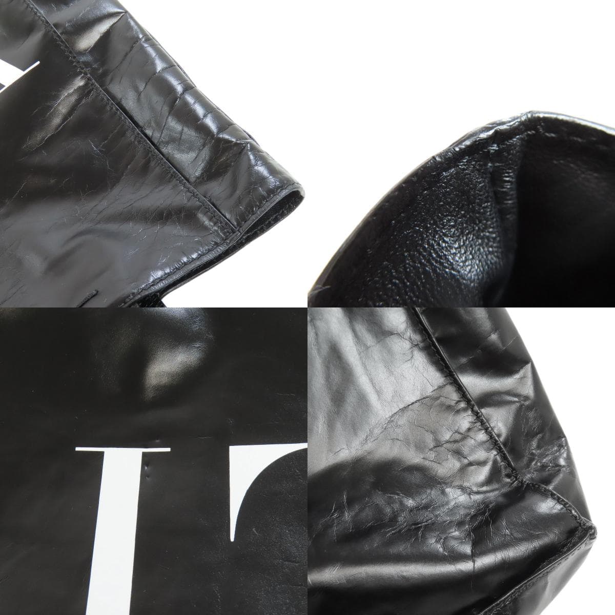 Valentino Logo Tote Bag Calf Ladies [Used] [VALENTINO] 8