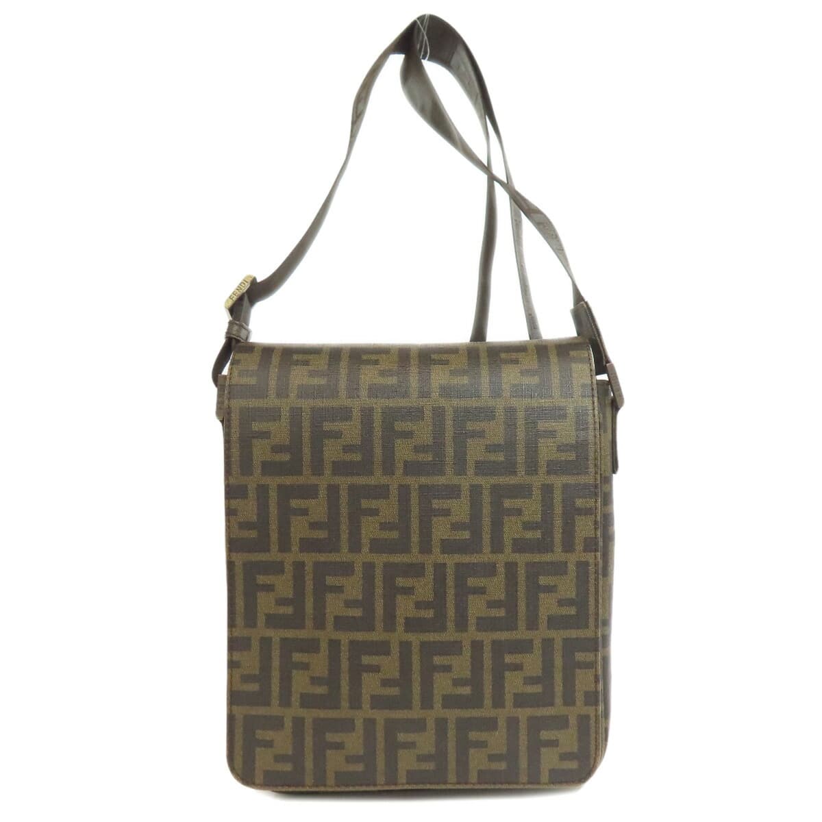 Fendi Zucchino Pattern Shoulder Bag PVC Ladies [Used] [FENDI]