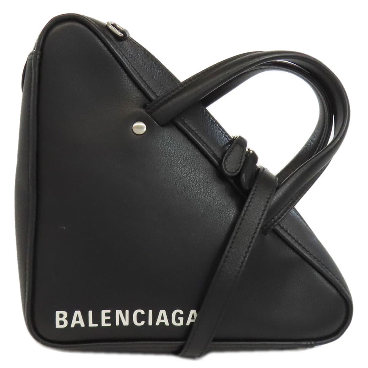Balenciaga 527272 Triangle Duffle 2WAY Handbag Leather Ladies [Used] [BALENCIAGA] 527272