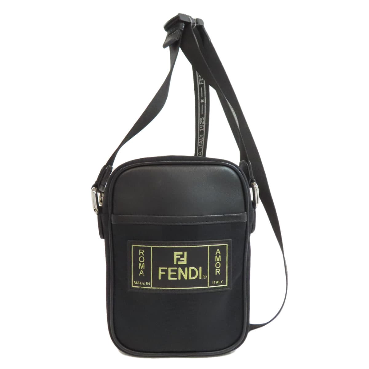 Fendi Logo Shoulder Bag Nylon Material Women's [Used] [FENDI]