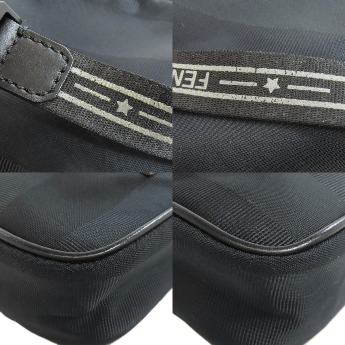 Fendi Logo Shoulder Bag Nylon Material Women's [Used] [FENDI] 9