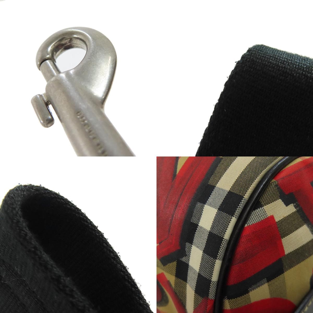 Burberry Nova Check Graffiti Print Shoulder Bag Nylon Material Ladies [Used] [BURBERRY] 9