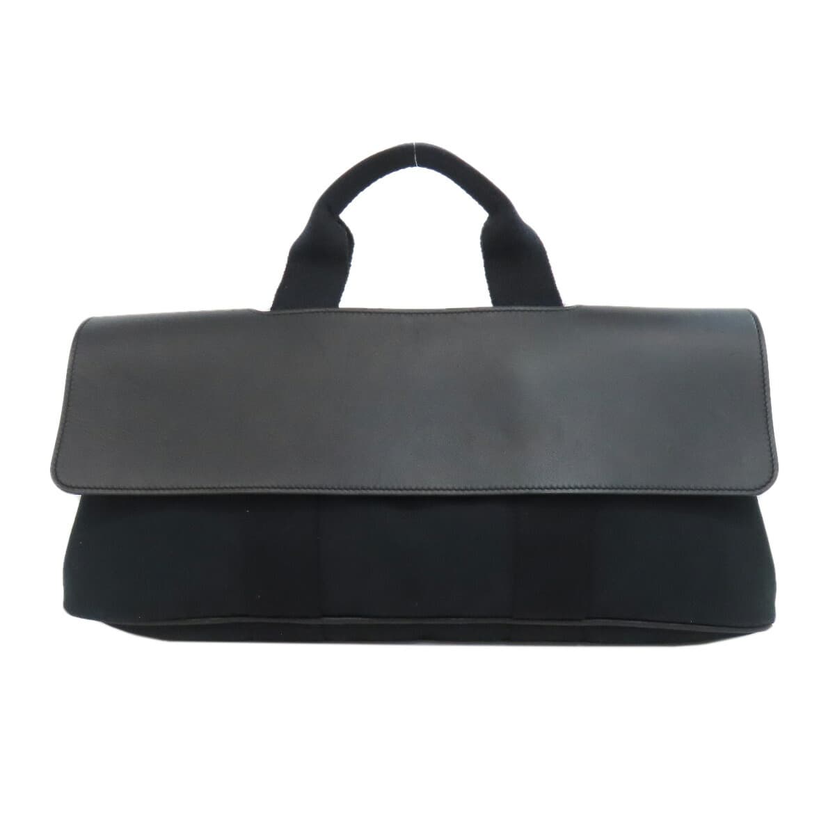 Hermes Valparaiso Long MM Handbag Canvas/Calf Ladies [Used] [HERMES]