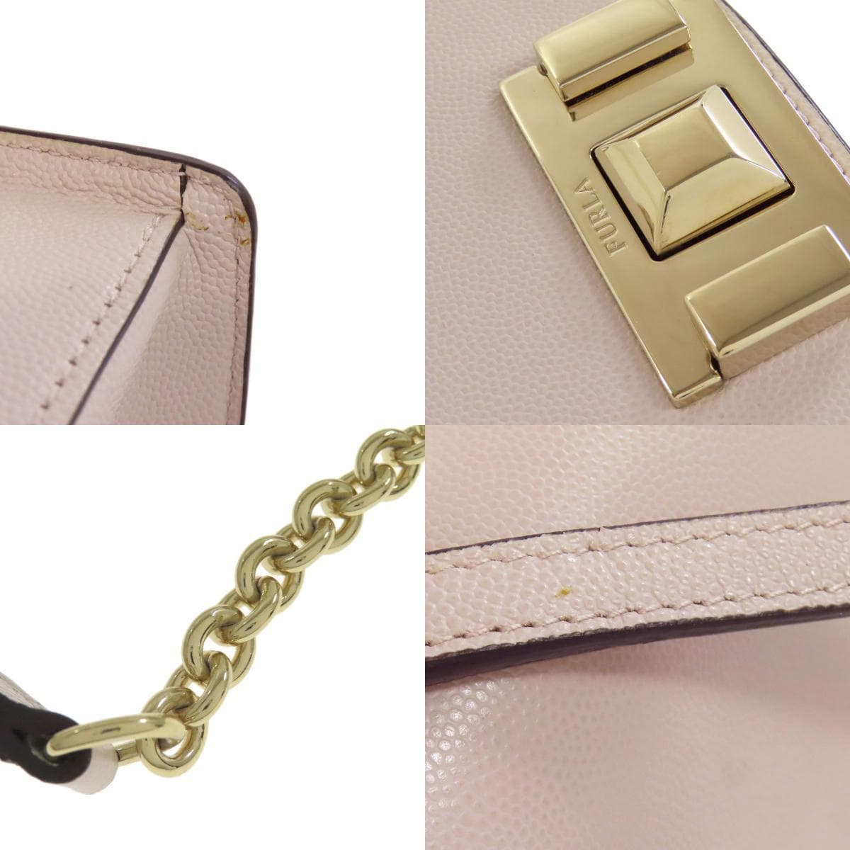 Furla Long Shoulder Mimi Shoulder Bag Leather Ladies [Used] [Furla] 9