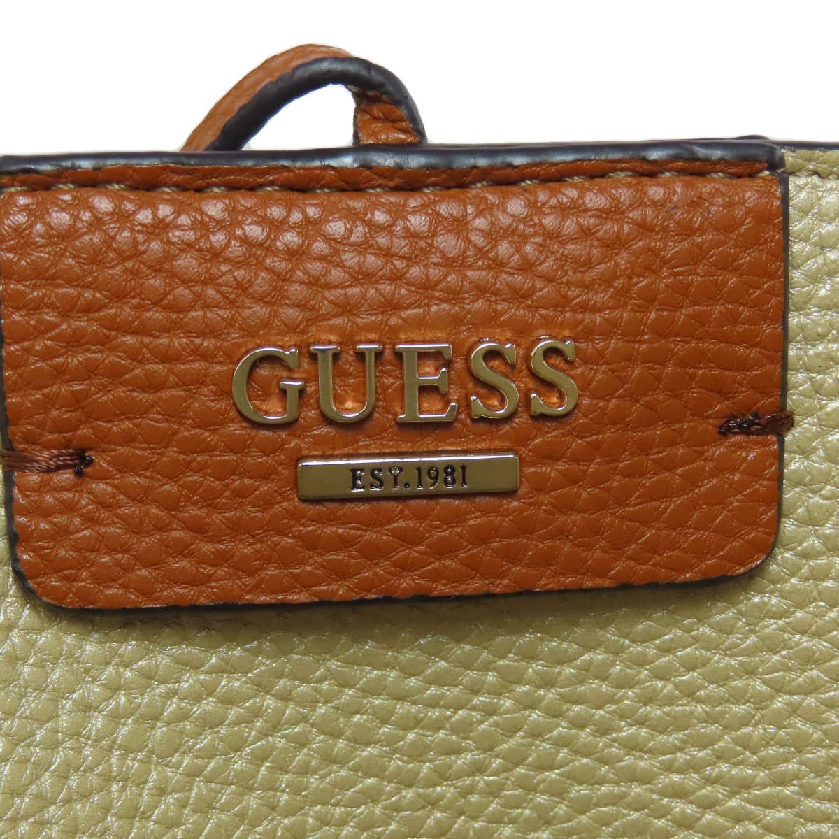 Guess logo tote bag leather for women [Used] [Guess] 6