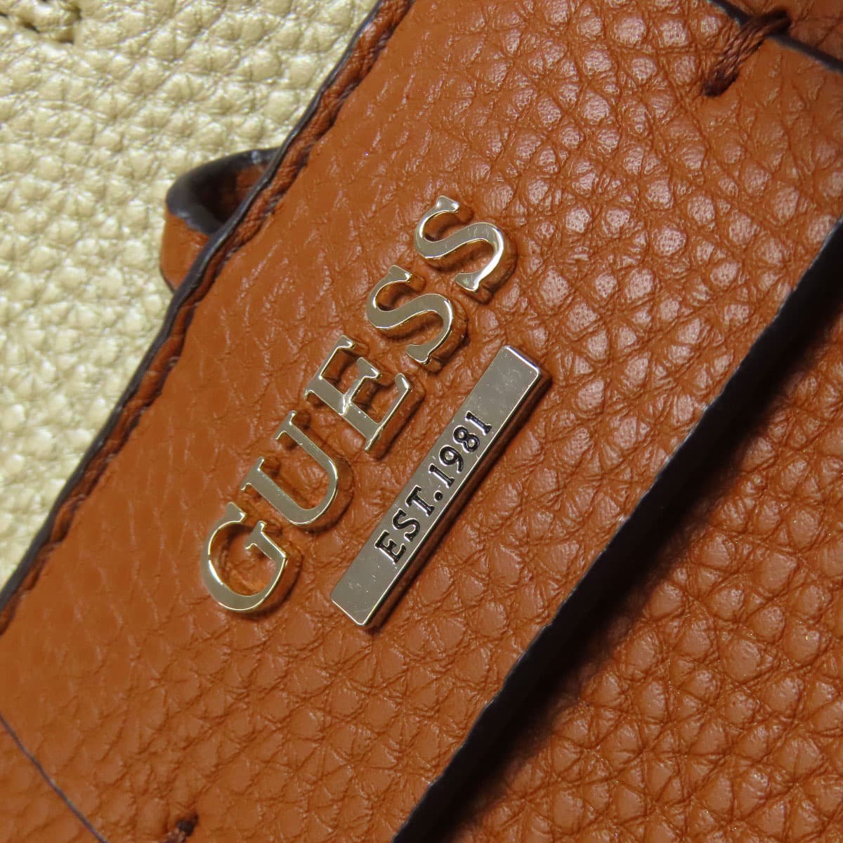 Guess logo tote bag leather for women [Used] [Guess] 8