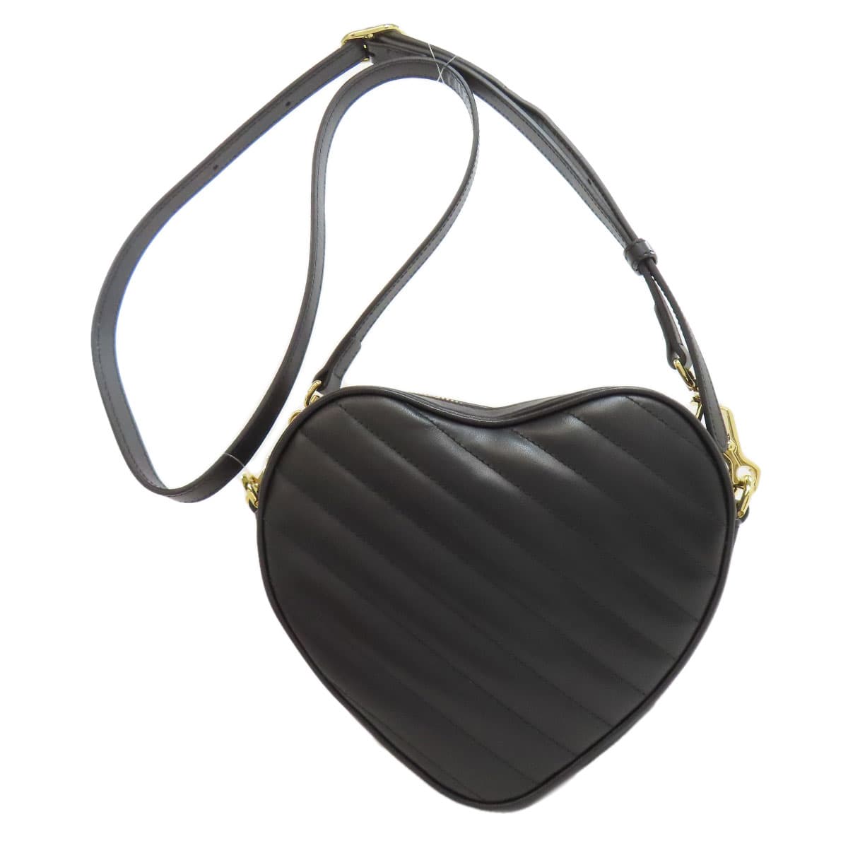 Gucci 751628 Interlocking G Heart Shoulder Bag Calf Leather for Women [Used] [GUCCI] 751628 2