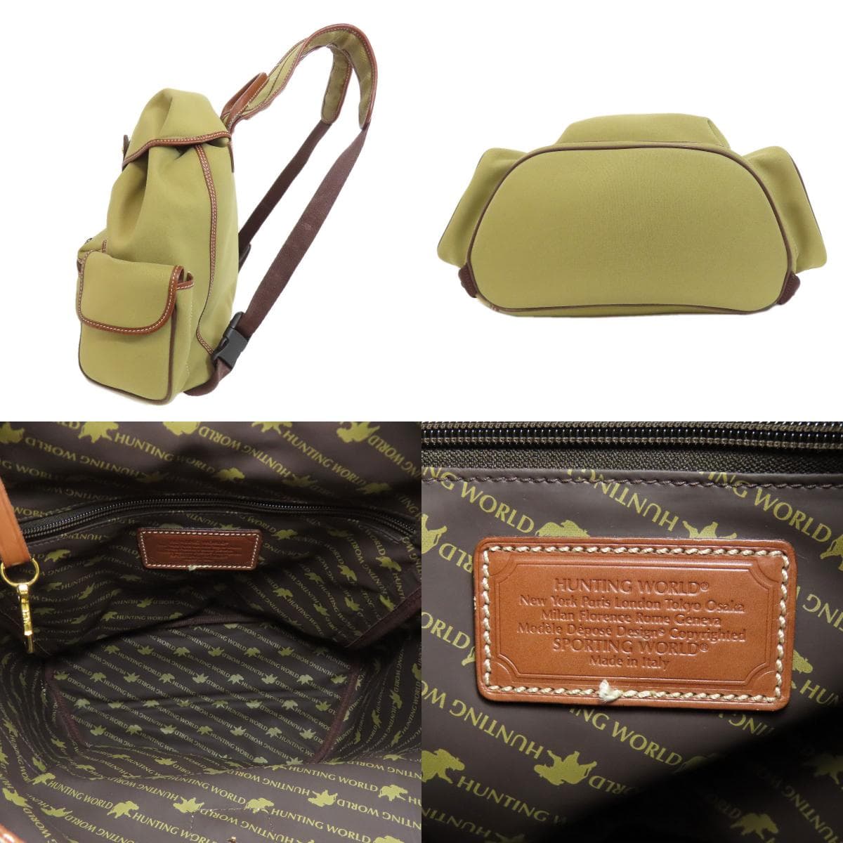 Hunting World Logo Backpack/Daypack Canvas for Women [Used] [HUNTING WORLD] 3