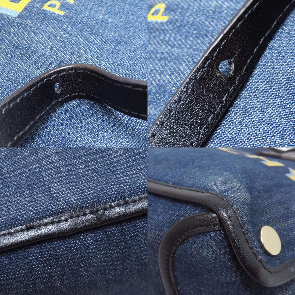 Givenchy Logo Handbag Denim Women's [Used] [GIVENCHY] 9