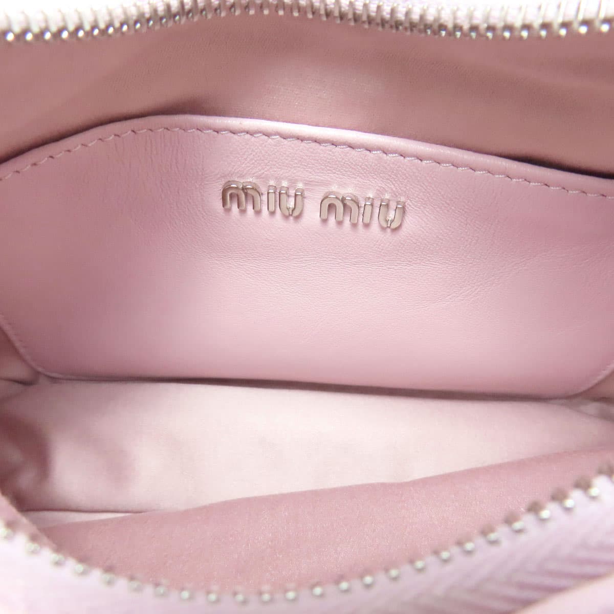 Miu Miu Matelassé Handbag Calf Leather for Women [Used] [MIUMIU] 5