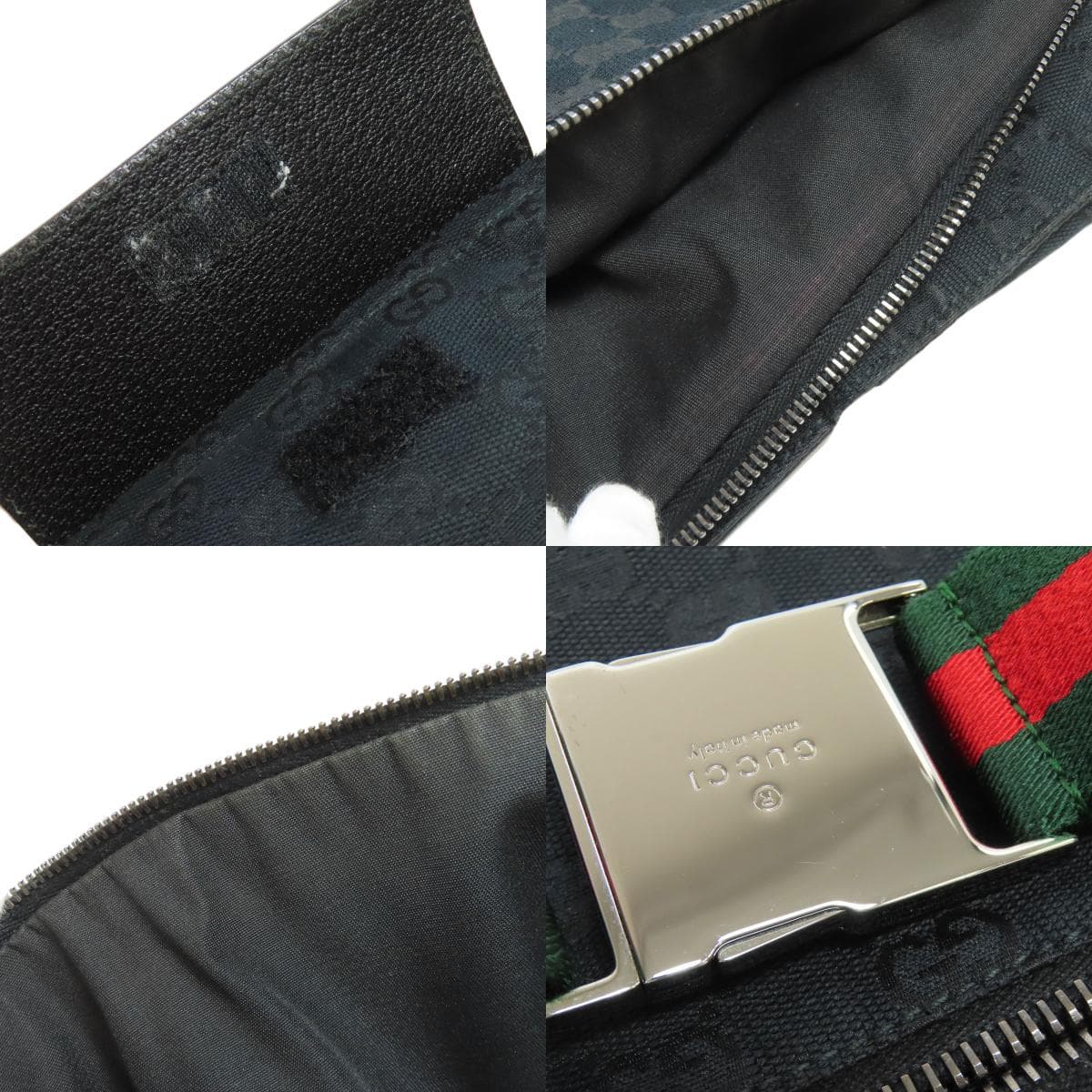 Gucci 28566 GG Hip Bag / Waist Bag Canvas / Leather for Women [Used] [GUCCI] 28566 8