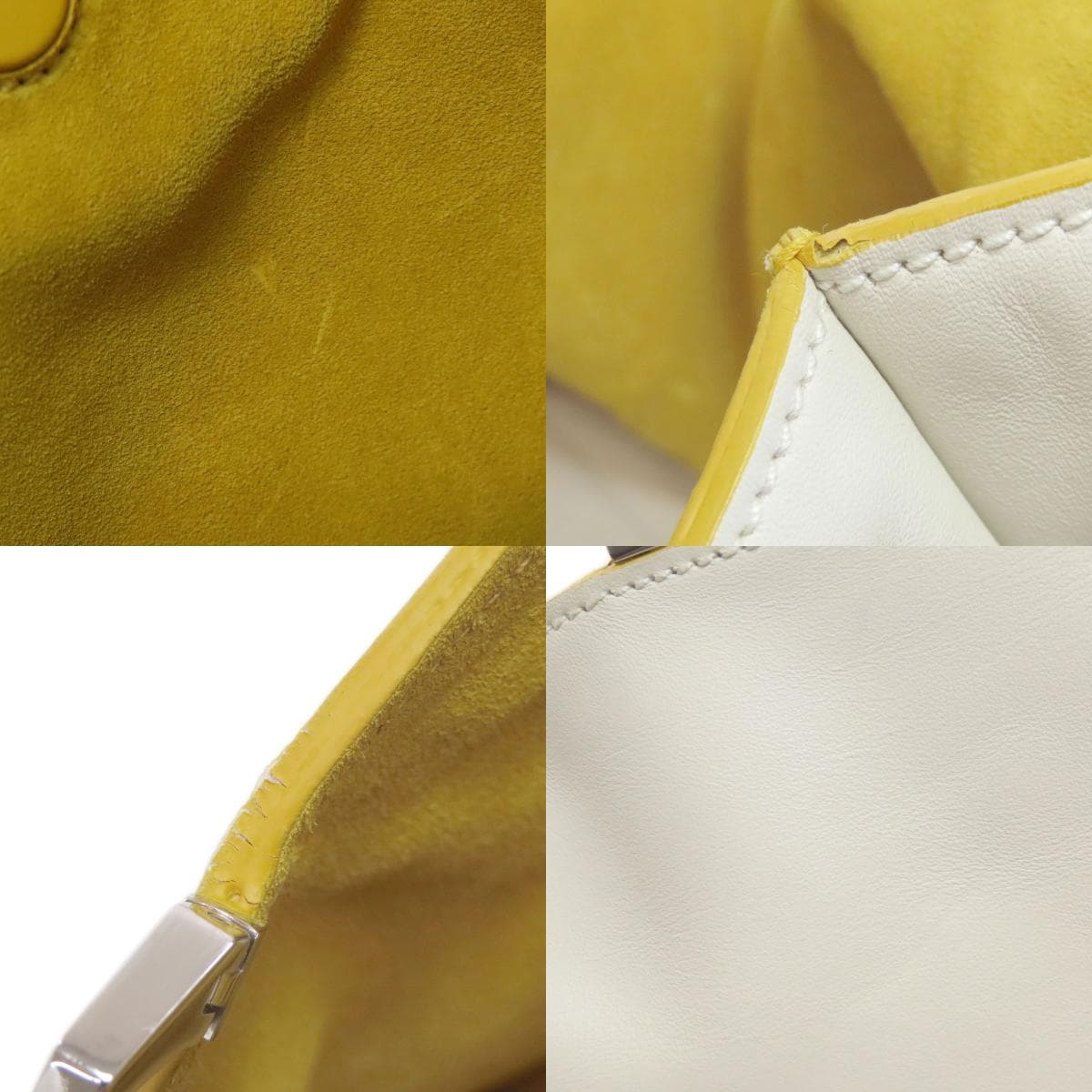 Miu Miu Logo Tote Bag Calf Leather for Women [Used] [MIUMIU] 7