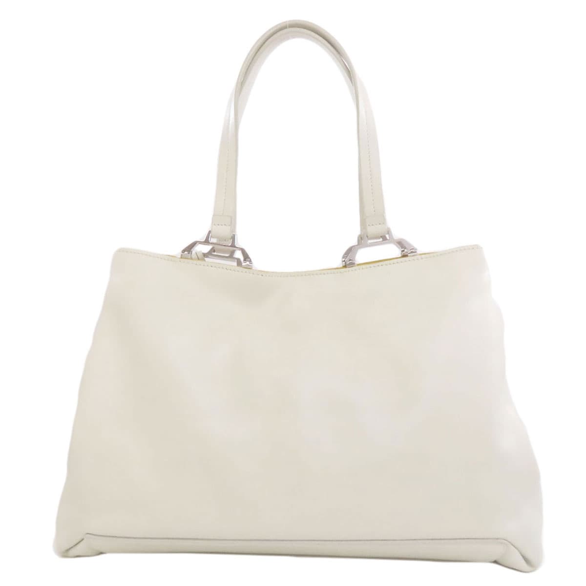Miu Miu Logo Tote Bag Calf Leather for Women [Used] [MIUMIU] 2