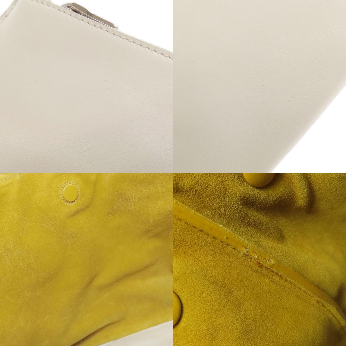 Miu Miu Logo Tote Bag Calf Leather for Women [Used] [MIUMIU] 6