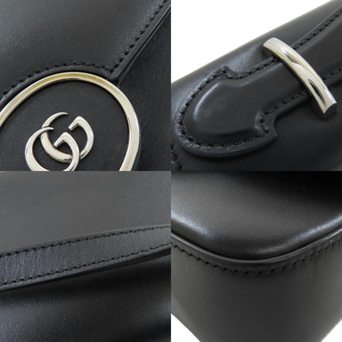 Gucci 739722 Long Shoulder Double G Mini Shoulder Shoulder Bag Leather Women's [Used] [GUCCI] 739722 9