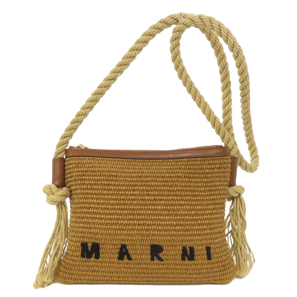Marni Rope Shoulder Bag Raffia Ladies [Used] [MARNI]