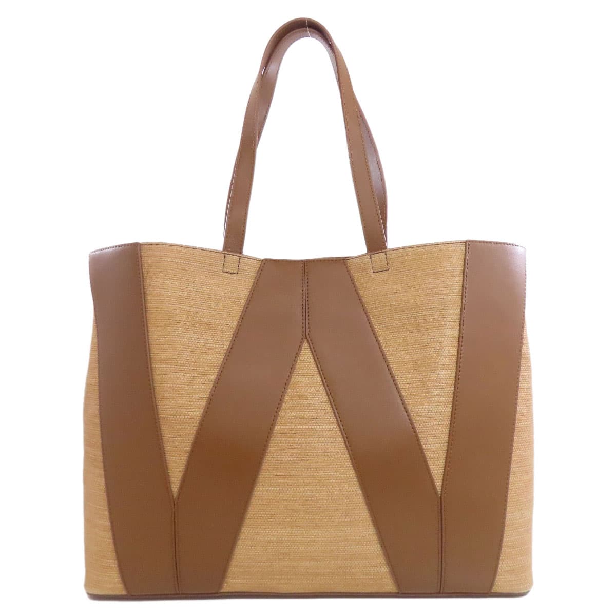 Max Mara Logo Tote Bag Linen Ladies [Used] [MAX MARA] 2