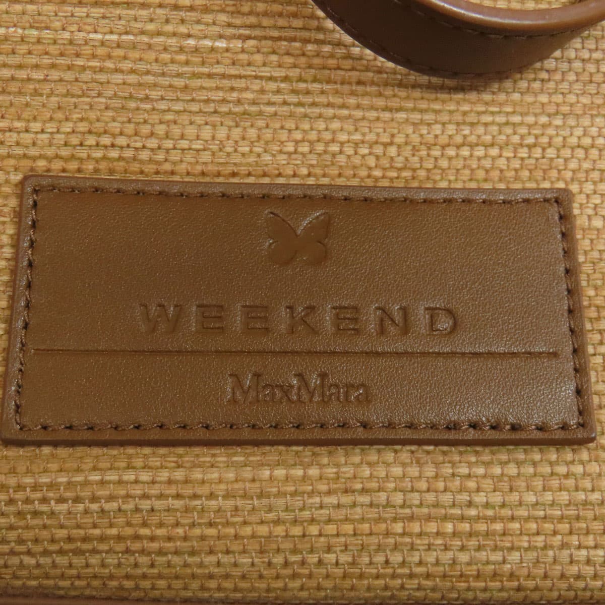 Max Mara Logo Tote Bag Linen Ladies [Used] [MAX MARA] 7