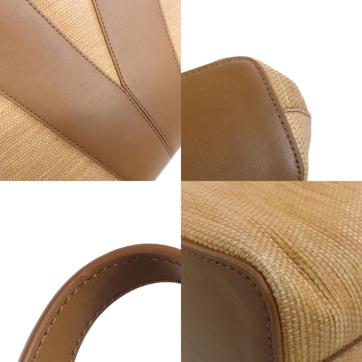 Max Mara Logo Tote Bag Linen Ladies [Used] [MAX MARA] 9