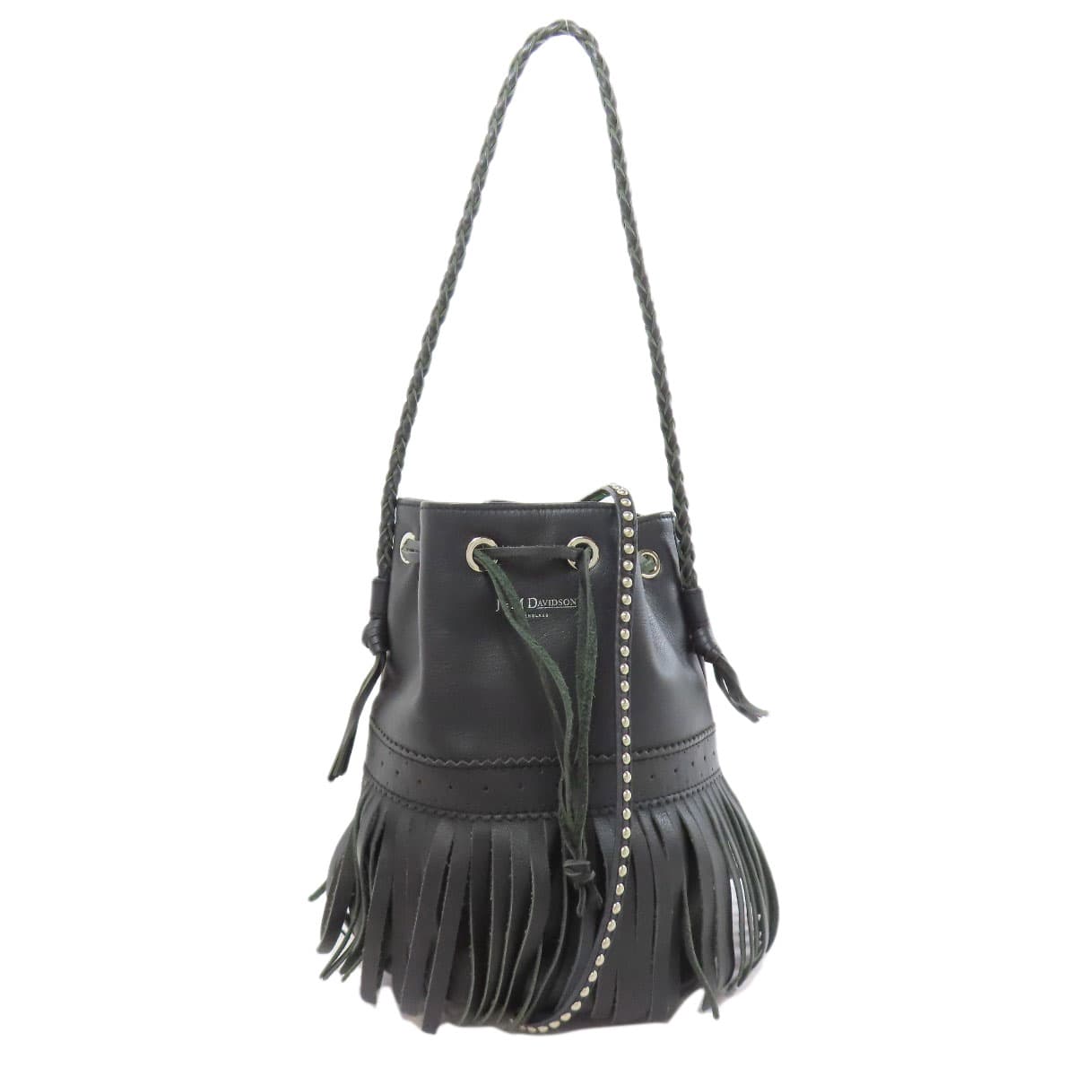 J&M Davidson Fringe Motif 2WAY Shoulder Bag Calf Ladies [Used] [J&M Davidson]