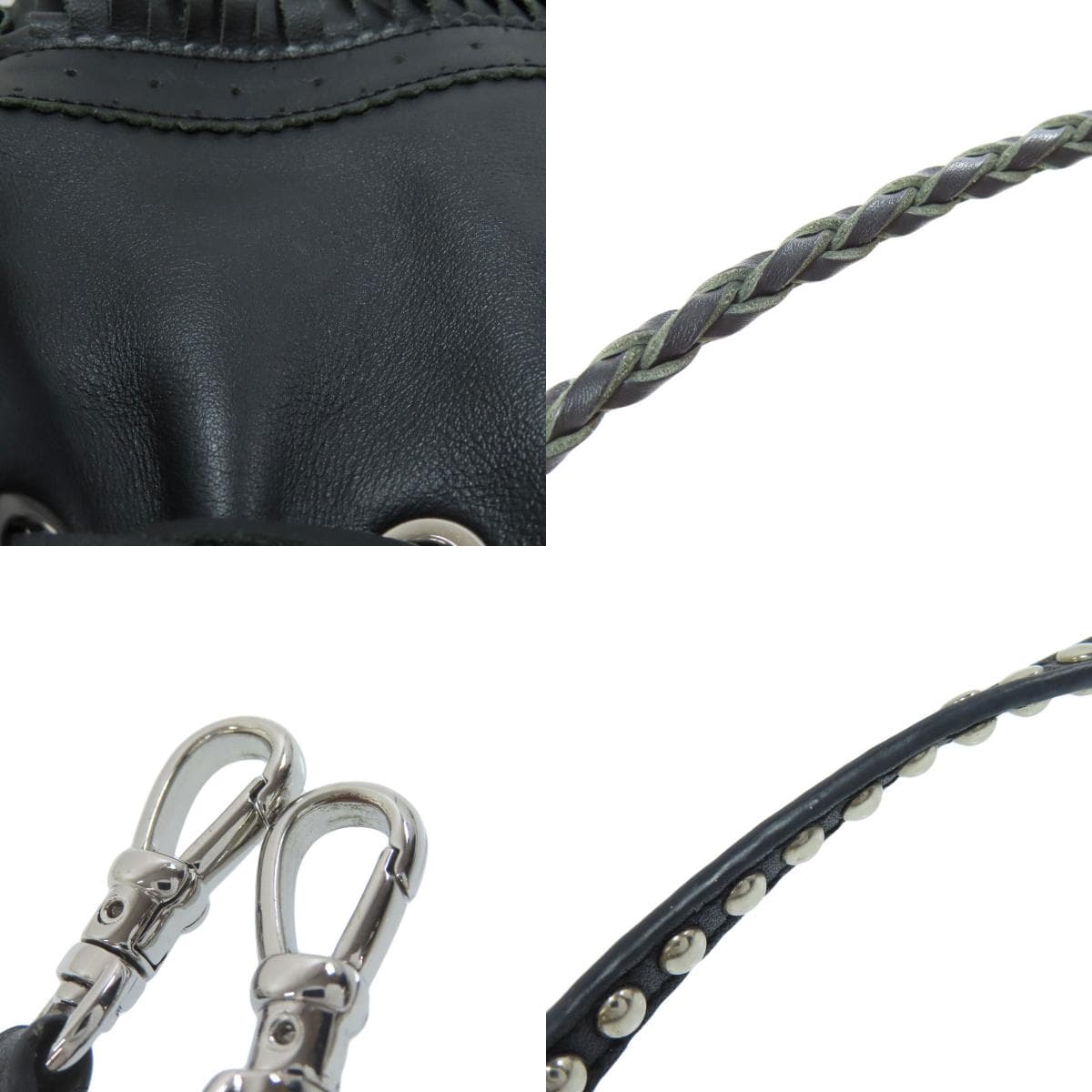 J&M Davidson Fringe Motif 2WAY Shoulder Bag Calf Ladies [Used] [J&M Davidson] 9