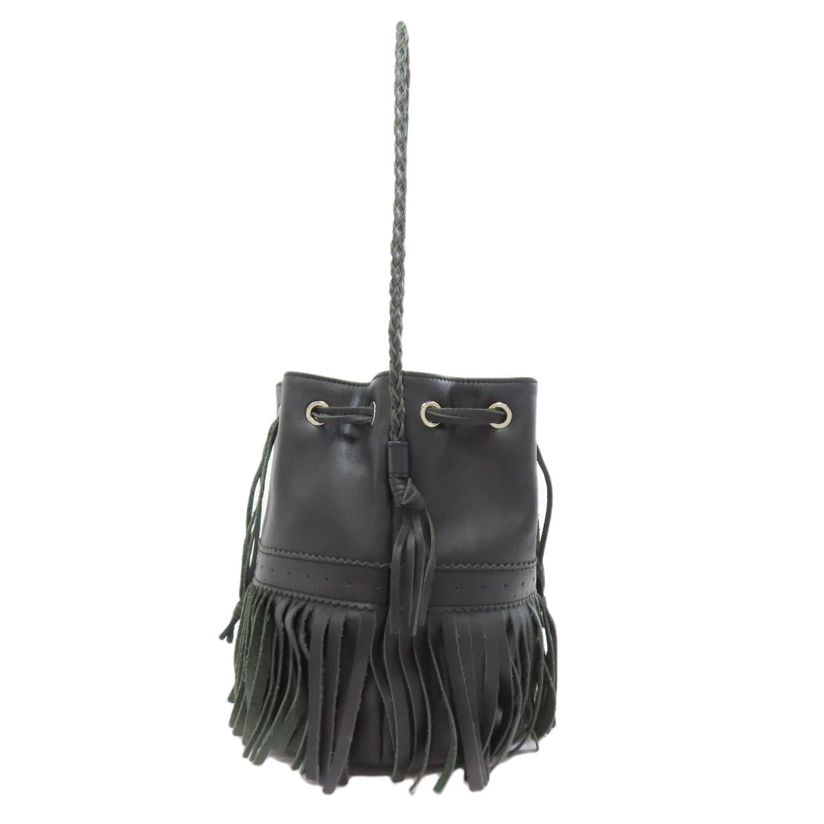 J&M Davidson Fringe Motif 2WAY Shoulder Bag Calf Ladies [Used] [J&M Davidson] 2