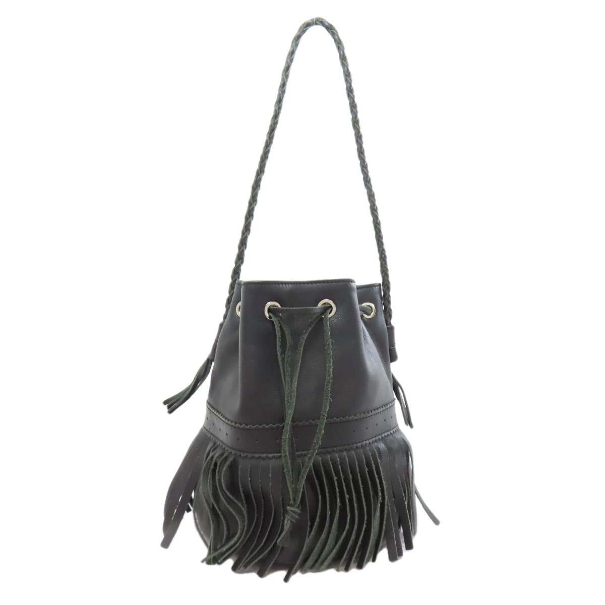 J&M Davidson Fringe Motif 2WAY Shoulder Bag Calf Ladies [Used] [J&M Davidson] 3