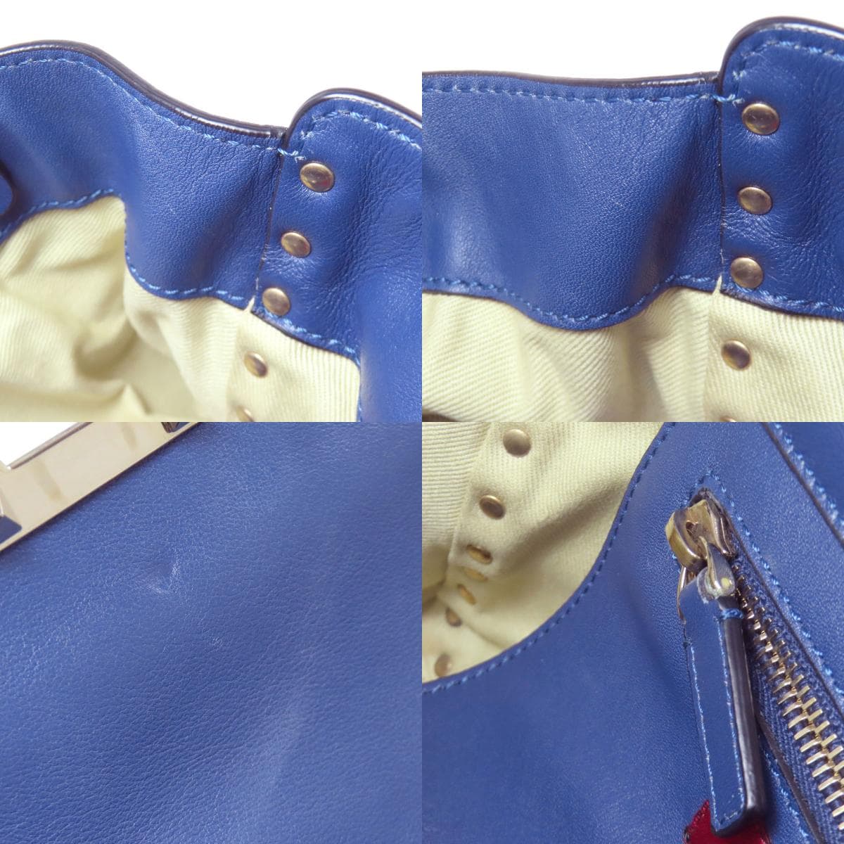 Valentino Studs 2WAY Tote Bag Leather Ladies [Used] [VALENTINO] 6