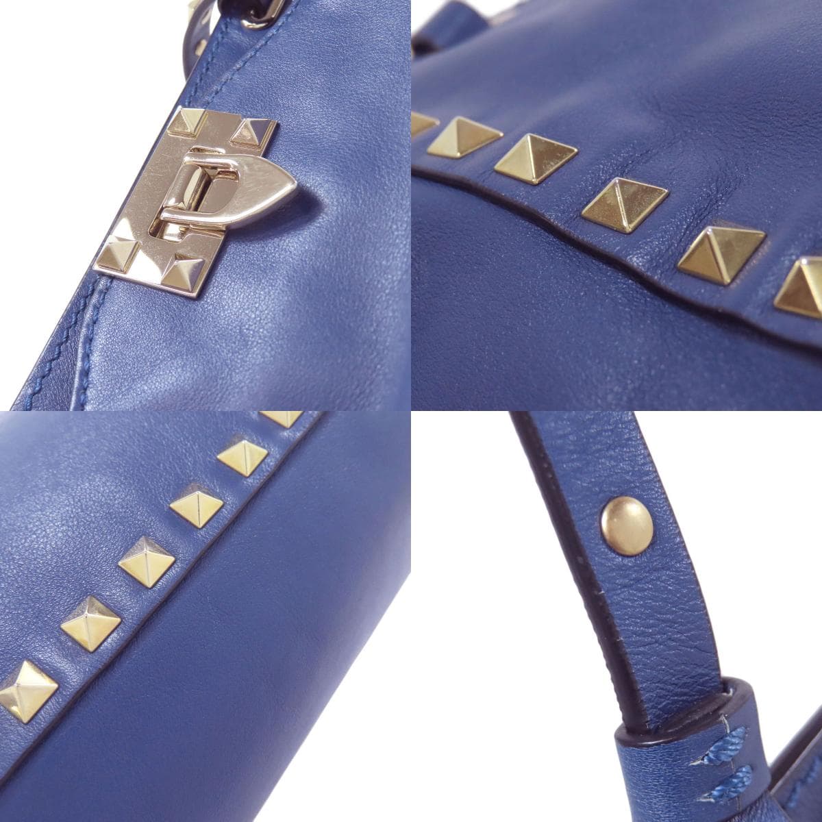 Valentino Studs 2WAY Tote Bag Leather Ladies [Used] [VALENTINO] 7