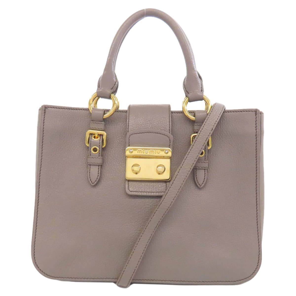 Miu Miu 2WAY Handbag Leather Ladies [Used] [MIUMIU]