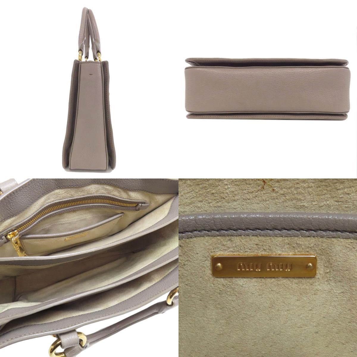 Miu Miu 2WAY Handbag Leather Ladies [Used] [MIUMIU] 3