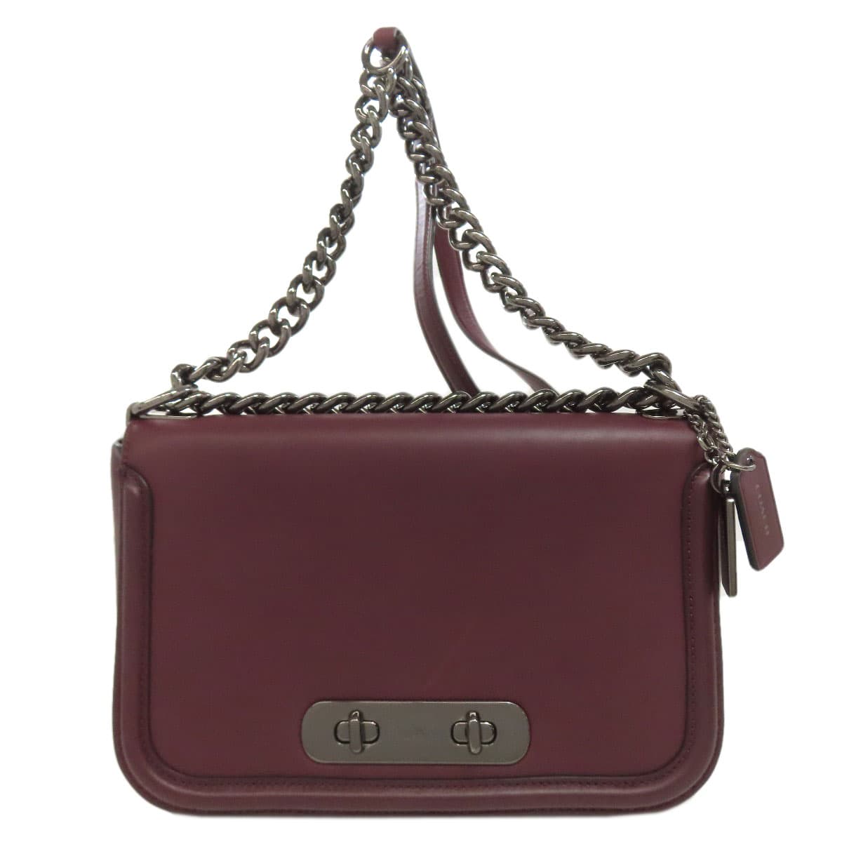 Coach 54640 Logo Shoulder Bag Leather for Women [Used] [COACH] 54640