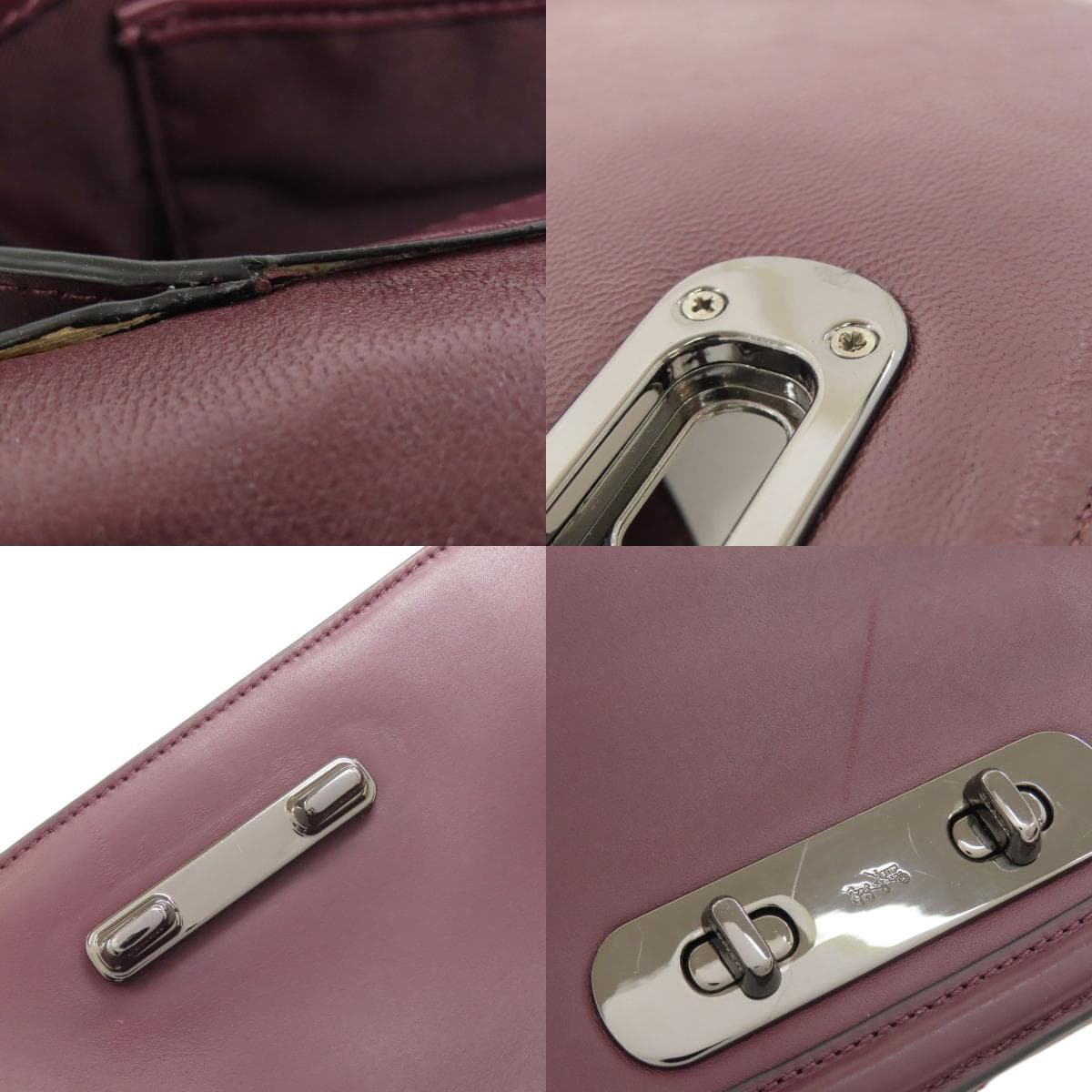 Coach 54640 Logo Shoulder Bag Leather for Women [Used] [COACH] 54640 7