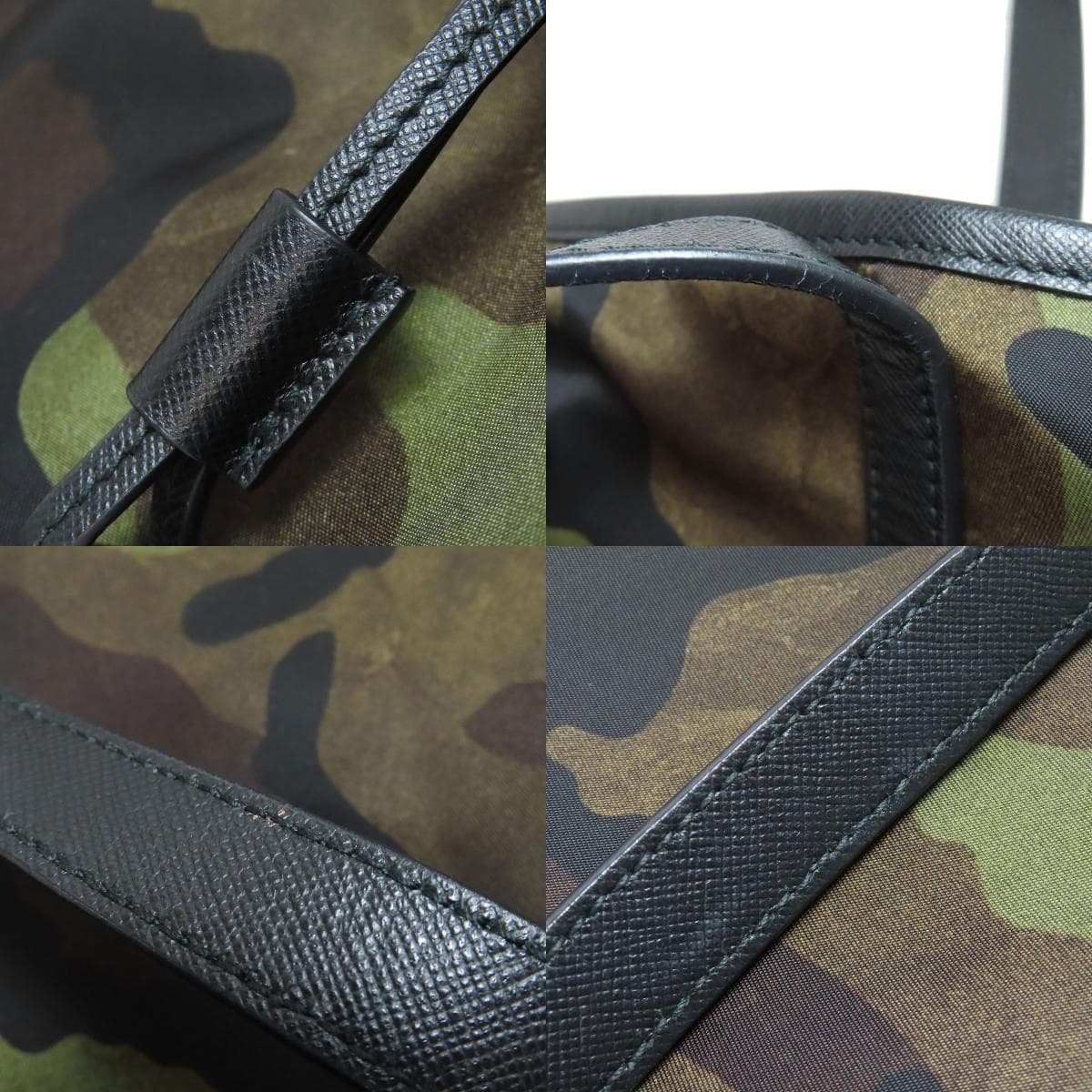 Prada B4001T Camouflage Pattern 2WAY Tote Bag Nylon Material Ladies 【Used】【PRADA】 B4001T 8