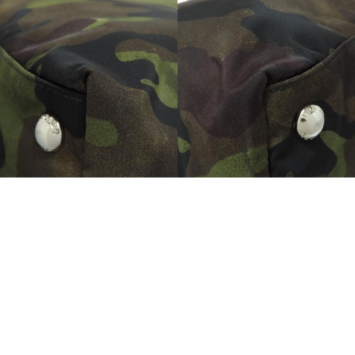 Prada B4001T Camouflage Pattern 2WAY Tote Bag Nylon Material Ladies 【Used】【PRADA】 B4001T 10