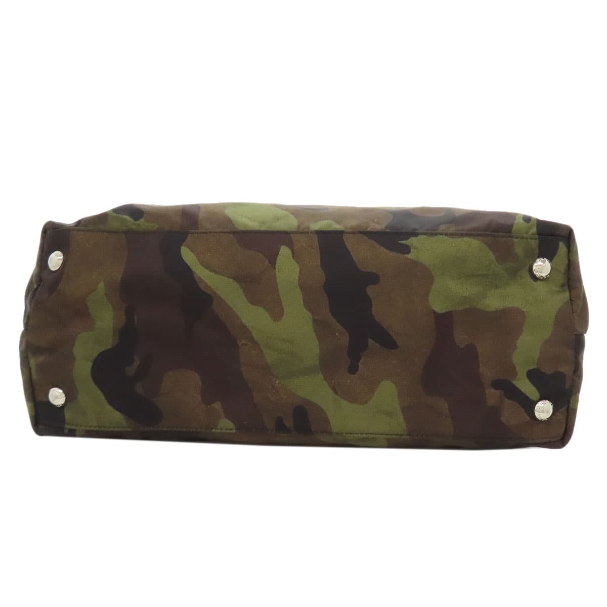 Prada B4001T Camouflage Pattern 2WAY Tote Bag Nylon Material Ladies 【Used】【PRADA】 B4001T 4